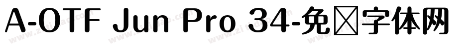 A-OTF Jun Pro 34字体转换